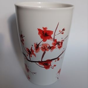 Tea Forte Kati Steeping Cup Cherry Blossom 12 oz double walled ceramic tumbler